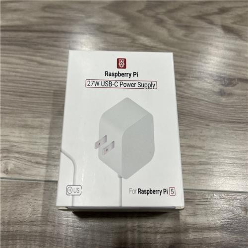 Raspberry Pi 27W USB-C Power Supply (White)