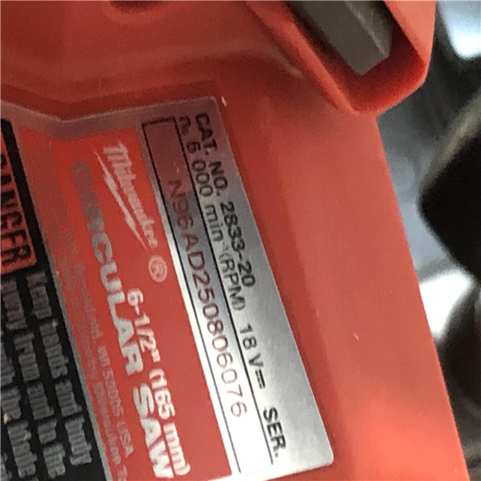 AS-IS Milwaukee M18 FUEL 18V Lithium-Ion Cordless 6-1/2 in. Circular Saw (Tool-Only)