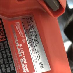 AS-IS Milwaukee M18 FUEL 18V Lithium-Ion Cordless 6-1/2 in. Circular Saw (Tool-Only)