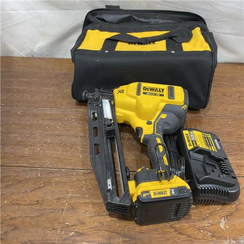 AS-IS DeWalt DCN660D1 20V 16 Gauge Cordless Angled Finish Nailer Kit W/ 2Ah Battery