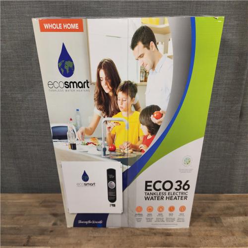 HOUSTON LOCATION - AS-IS (NEW) ECOSMART ECO36 TANKLESS ELECTRIC WATER HEATER