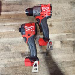 HOUSTON LOCATION - AS-IS (APPEARS LIKE NEW) Milwaukee FUEL 18V Lithium-Ion Brushless Cordless Hammer Drill and Impact Driver Combo Kit