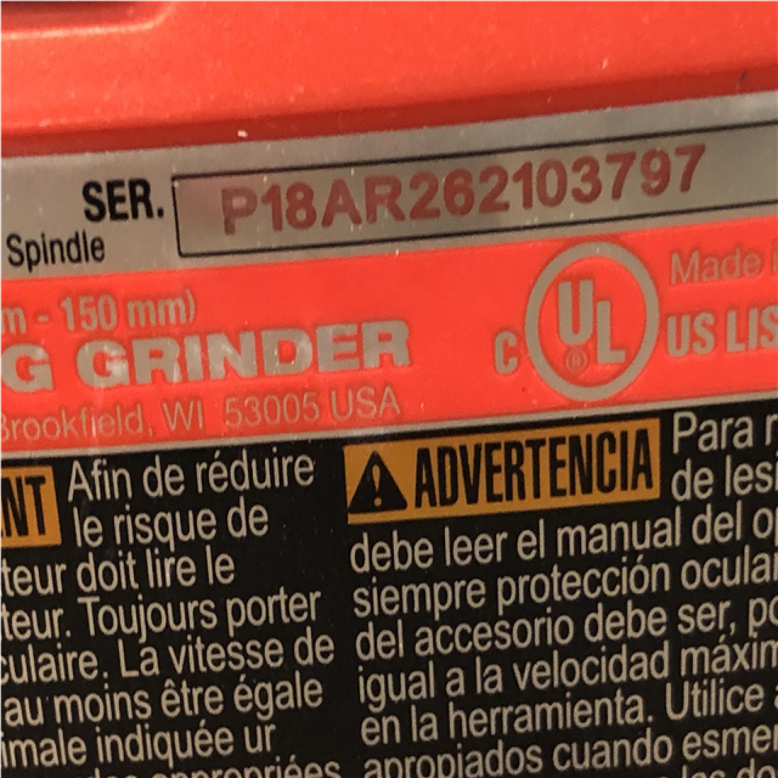 AS-IS Milwaukee FUEL 18-Volt Lithium-Ion Brushless Cordless 4-1/2 in./6 in. Braking Grinder with Paddle Switch (Tool-Only)