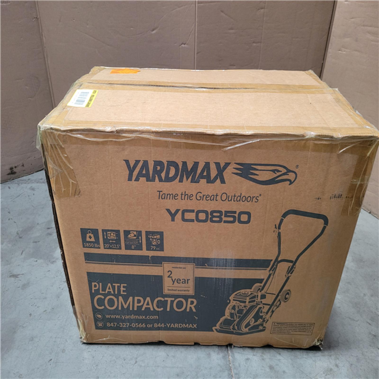 CALIFORNIA NEW YARDMAX PLATE COMPACTOR