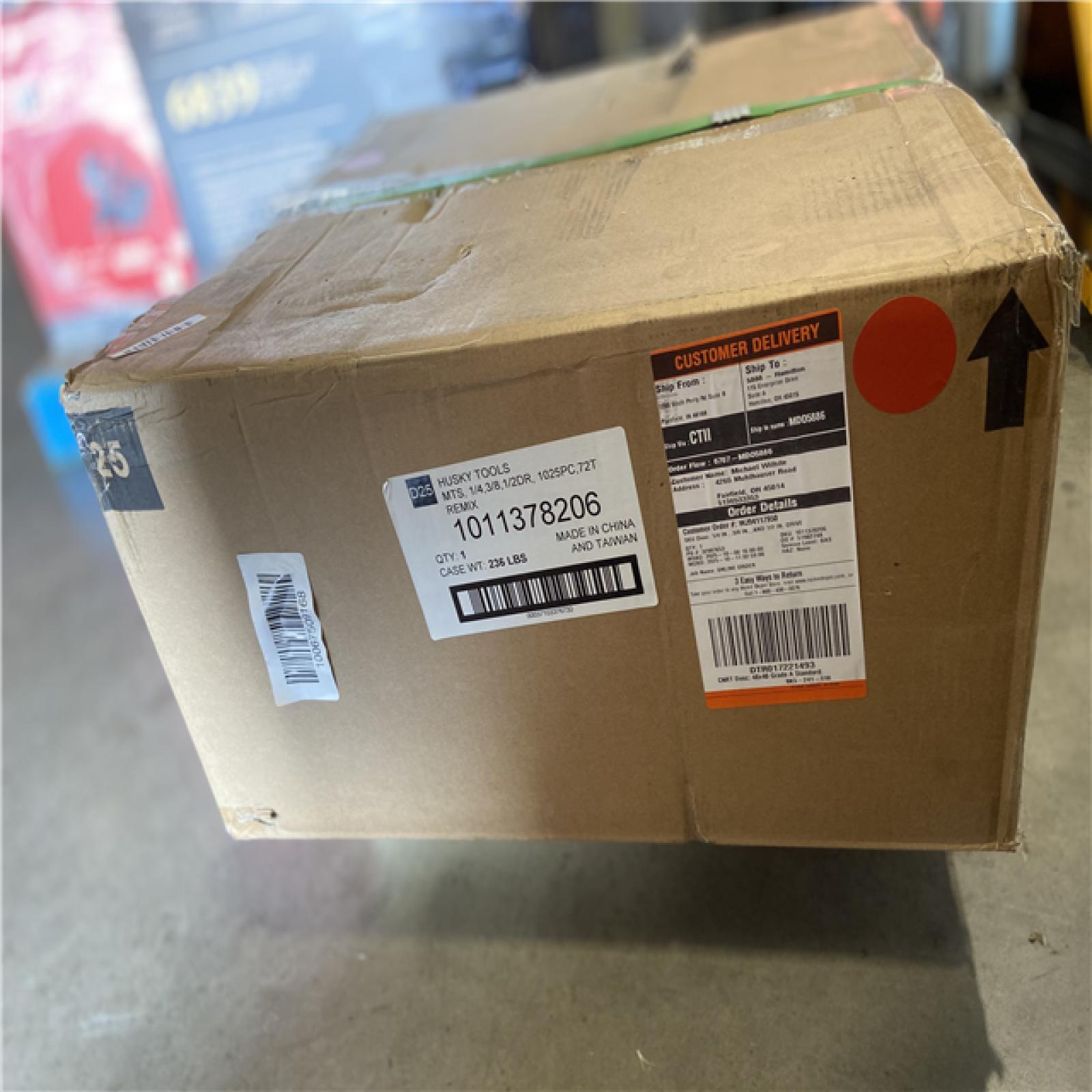 DALLAS LOCATION - Husky 1/4 in.  3/8 in. and 1/2 in. Drive Master Mechanics Tool Set with Impact Sockets (1025-Piece)