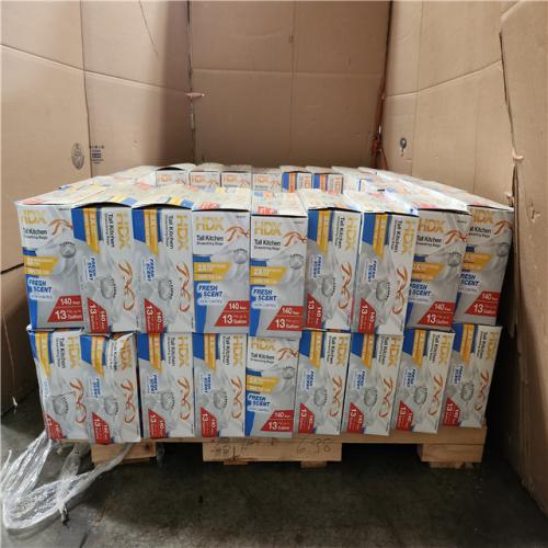 Phoenix NEW HDX 13 Gal. Scented Flex Drawstring Kitchen Trash Bags Pallet (60-Count)