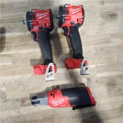 HOUSTON LOCATION - AS-IS MILWAUKEE 3 TOOL COMBO KIT W/ (2) BATTERY & CHARGER