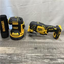 AS-IS DEWALT 20V MAX XR Lithium-Ion Cordless 2-Tool Combo Oscillating Multi-Tool and 5 Random Orbital Sander