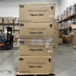DALLAS LOCATION - Dyna-Glo 5-Burner Propane Gas Grill in Matte Black with TriVantage Multifunctional Cooking System PALLET-(8 UNITS)