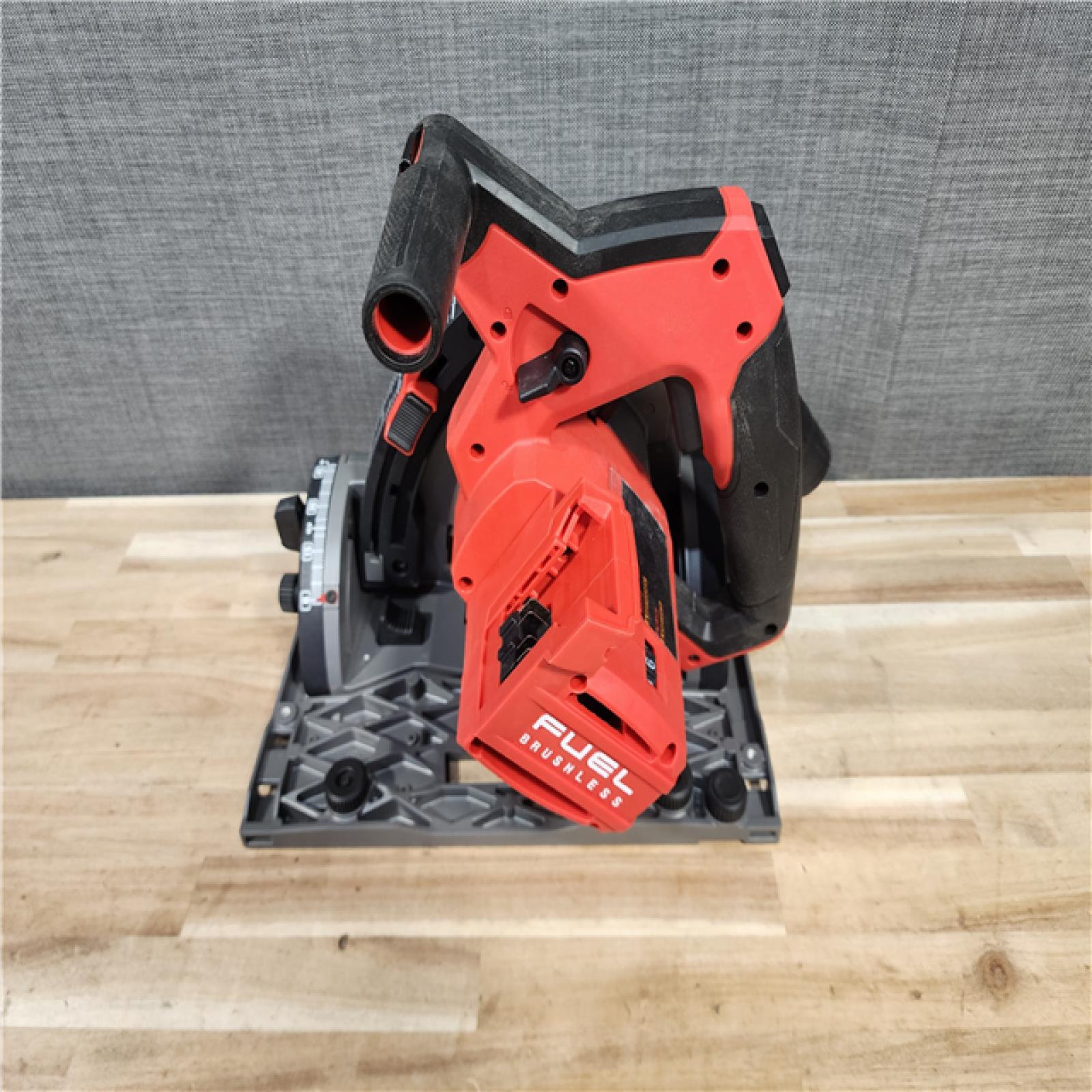 HOUSTON LOCATION - AS-IS Milwaukee  FUEL 18V Lithium-Ion Cordless Brushless 6-1/2 in. Plunge Cut Track Saw (Tool-Only)