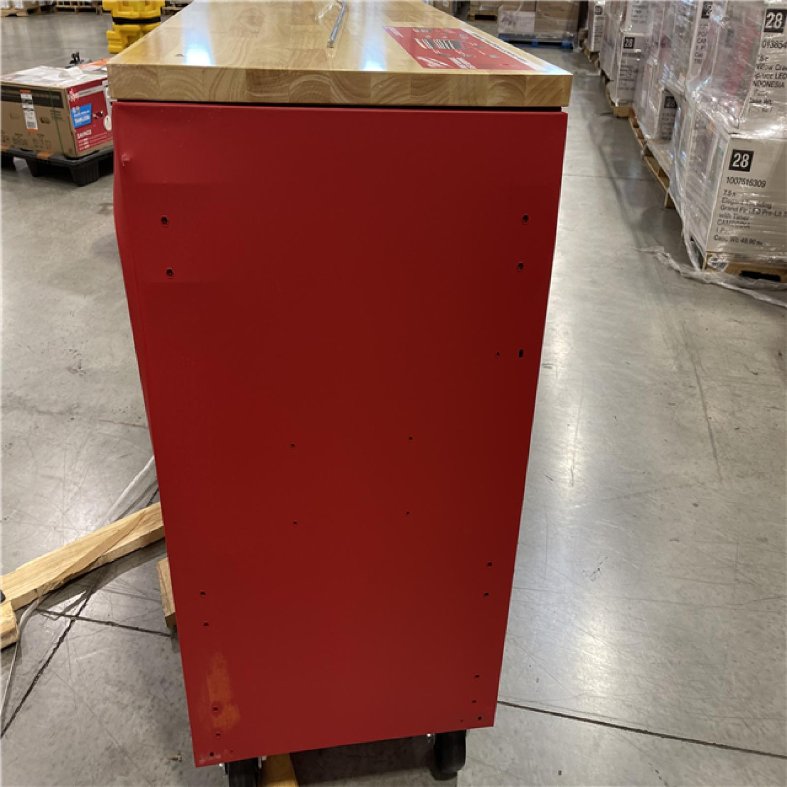 DALLAS LOCATION -  Milwaukee Tool Storage 52 in. W x 22 in. D Heavy Duty Red Mobile Workbench Cabinet