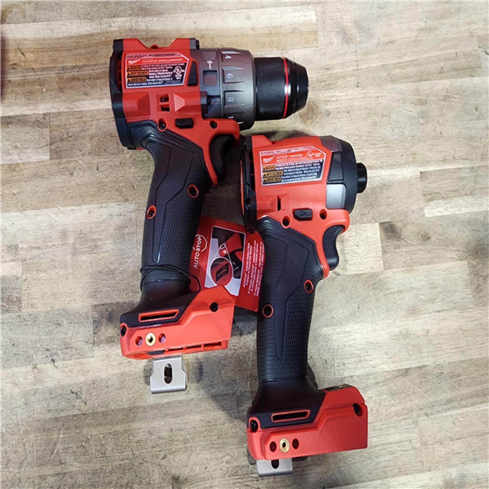 HOUSTON LOCATION - AS-IS (APPEARS LIKE NEW) MILWAUKEE FUEL 18V Lithium-Ion Brushless Cordless Hammer Drill and Impact Driver Combo Kit