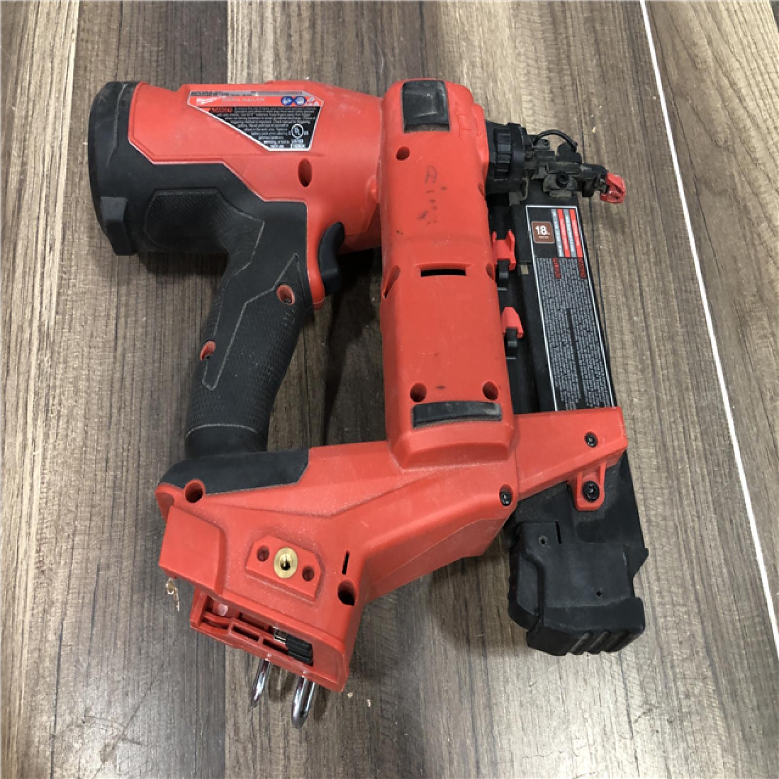 AS-IS Milwaukee FUEL 18-Volt Lithium-Ion Brushless Cordless Gen II 18-Gauge Brad Nailer (Tool-Only)