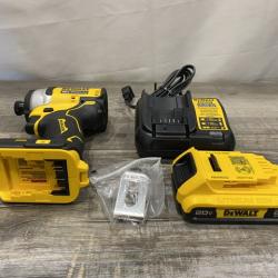 AS-IS DEWALT Atomic 20V Max Lithium-Ion Brushless Cordless Compact 1/4 in. Impact Driver Kit