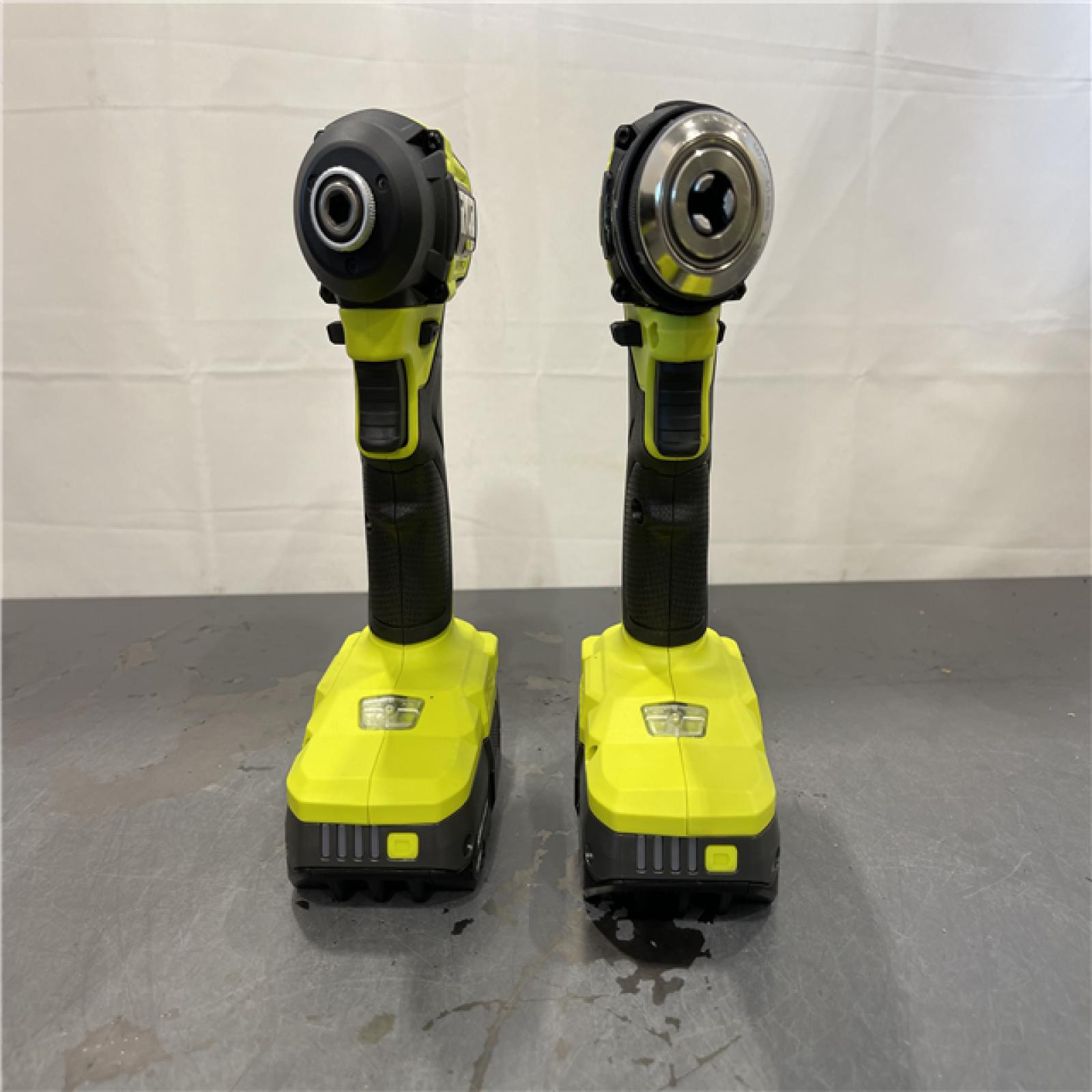 AS-IS - RYOBI ONE+ HP 18V Brushless Cordless Compact 1/2 in. Drill and Impact Driver Kit