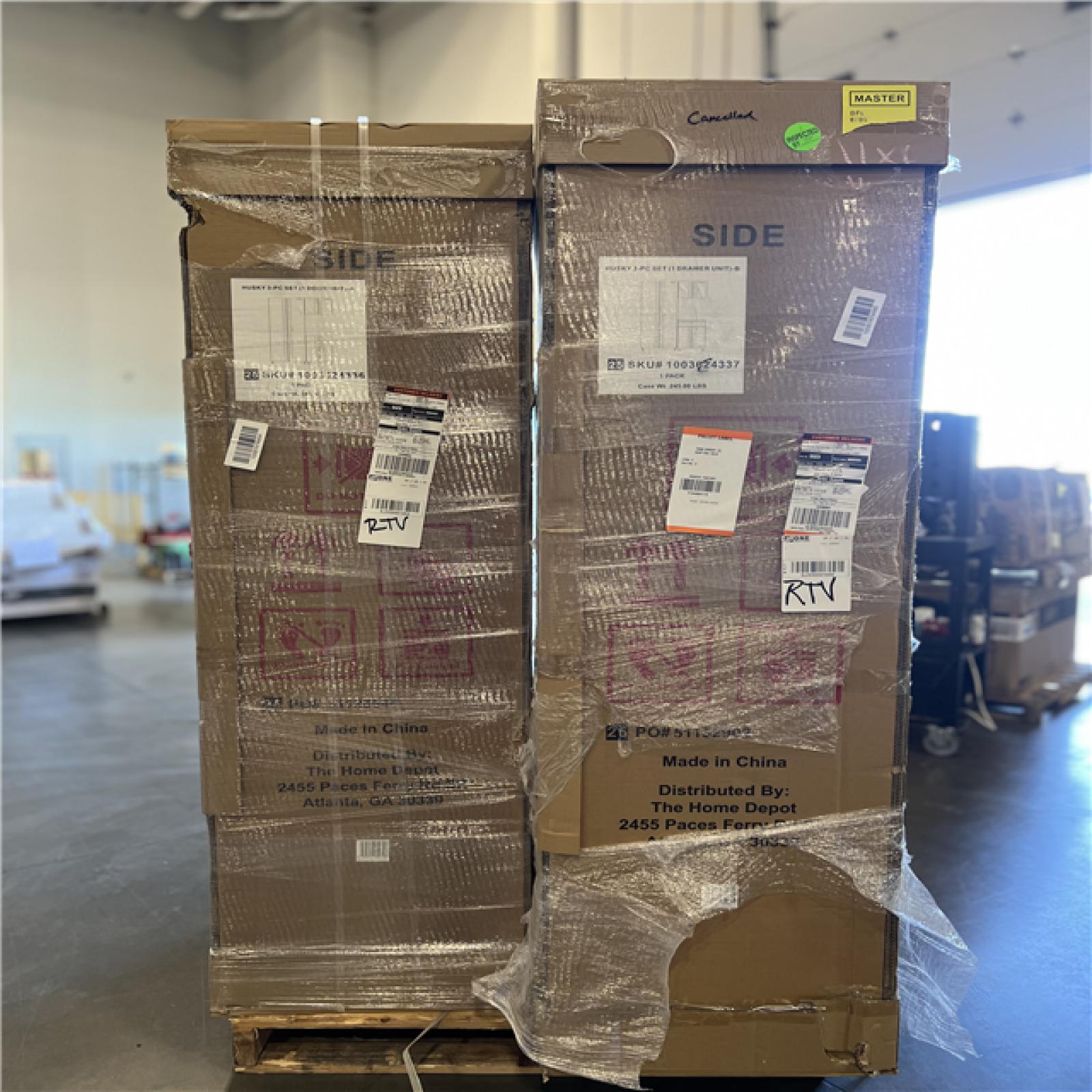 DALLAS LOCATION - AS-IS HUSKY 3PC SET PALLET- (2 UNITS)