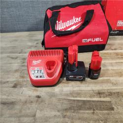 HOUSTON LOCATION - AS-IS (APPEARS LIKE NEW) Milwaukee 3497-22 12V Brushless Hammer Drill and Impact Driver Combo Kit