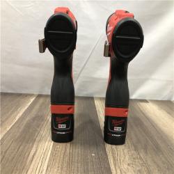 AS-IS Milwaukee 12-Volt Lithium-Ion Brushless Cordless Subcompact Drill and Impact Driver Combo Kit