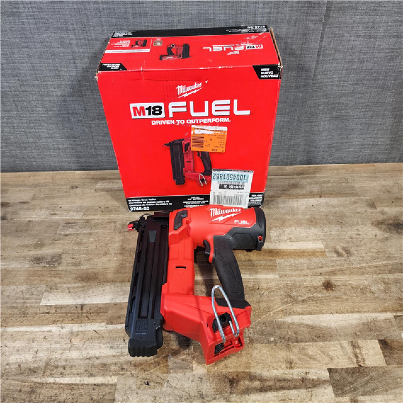 HOUSTON LOCATION - AS-IS (APPEARS LIKE NEW) Milwaukee FUEL 18-Volt Lithium-Ion Brushless Cordless Gen II 18-Gauge Brad Nailer (Tool-Only)
