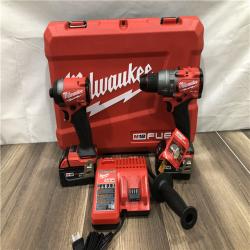 AS-IS Milwaukee FUEL 18V Lithium-Ion Brushless Cordless Hammer Drill and Impact Driver Combo Kit