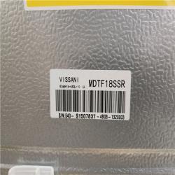 Phoenix Location Vissani 18 cu. ft. Top Freezer Refrigerator in Stainless Steel Look