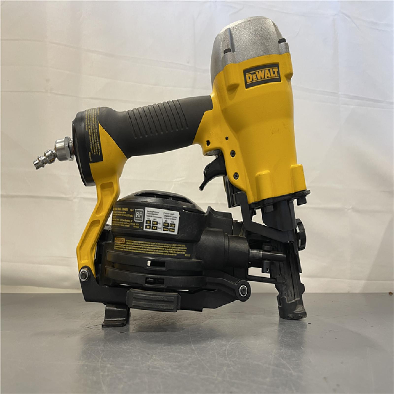 AS-IS - DeWalt 1-3/4 in. 15 Degree Pneumatic Coil Roofing Nailer