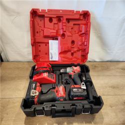AS-IS- Milwaukee FUEL 18V Lithium-Ion Brushless Cordless Hammer Drill and Impact Driver Combo Kit
