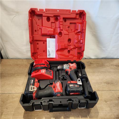 AS-IS- Milwaukee FUEL 18V Lithium-Ion Brushless Cordless Hammer Drill and Impact Driver Combo Kit
