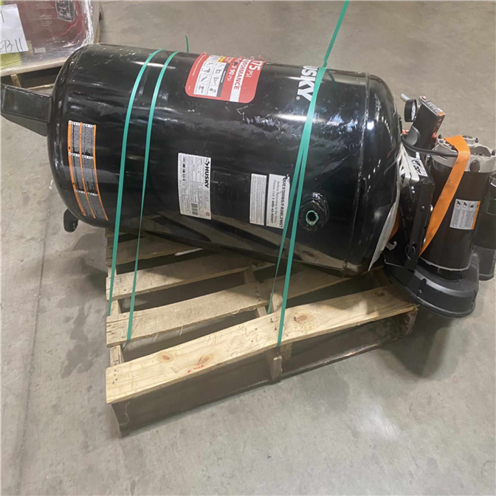 Dallas Location - As-Is Husky C603H Stationary Electric Air Compressor