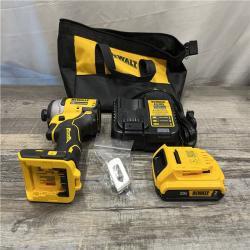 AS-IS DEWALT Atomic 20V Max Lithium-Ion Brushless Cordless Compact 1/4 in. Impact Driver Kit