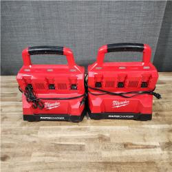 HOUSTON LOCATION - AS - IS MILWAUKEE BATTERY CHARGER PACK QTY - 2