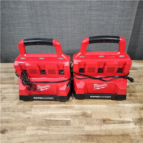 HOUSTON LOCATION - AS - IS MILWAUKEE BATTERY CHARGER PACK QTY - 2