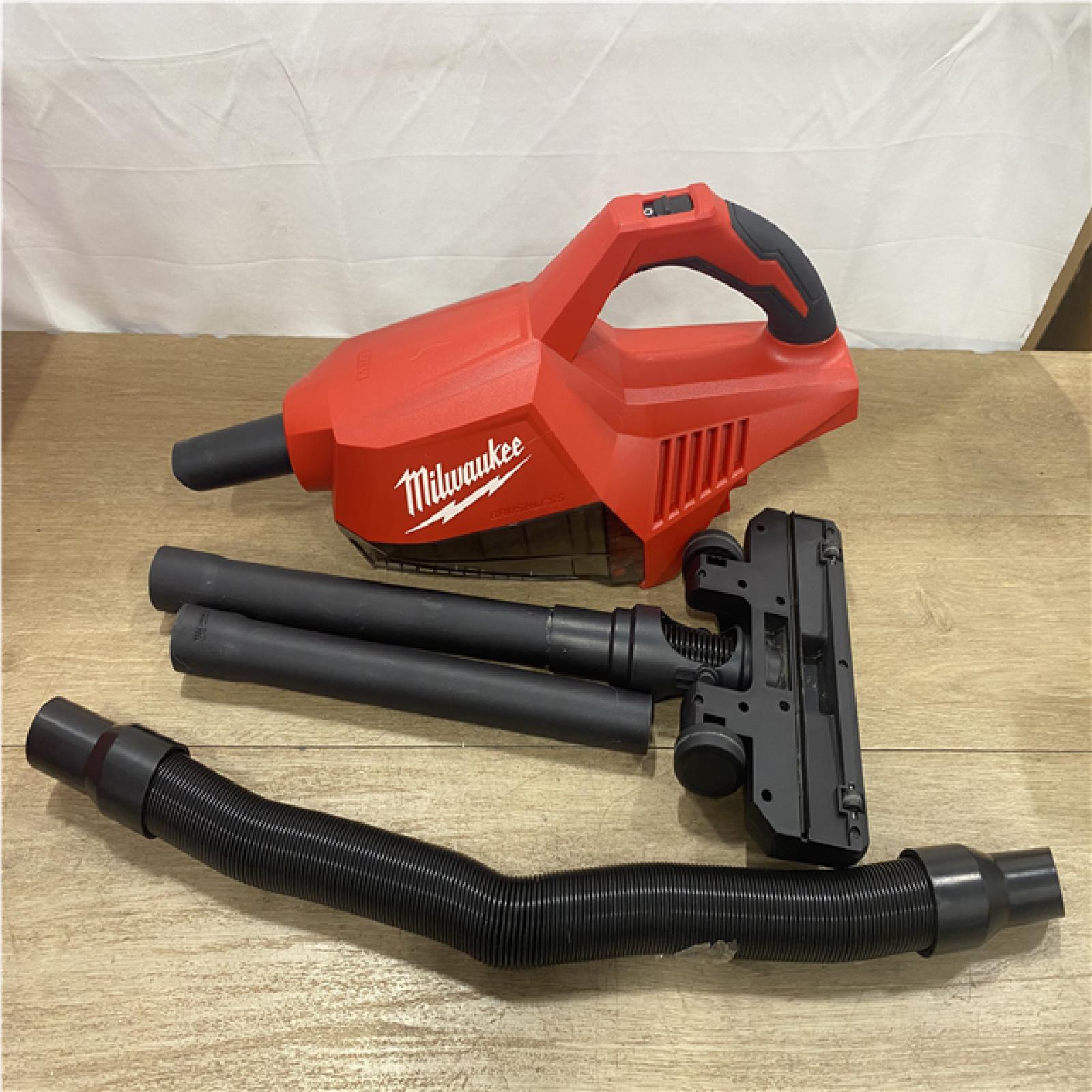 AS-IS Milwaukee 18-Volt Lithium-Ion Brushless Bagless Cordless HEPA Handheld Vacuum (Vacuum Only)