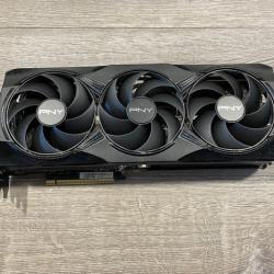 AS-IS PNY - NVIDIA GeForce RTX 5080 Overclocked 16GB GDDR7 PCI Express 5.0 Graphics Card with Triple Fan - B