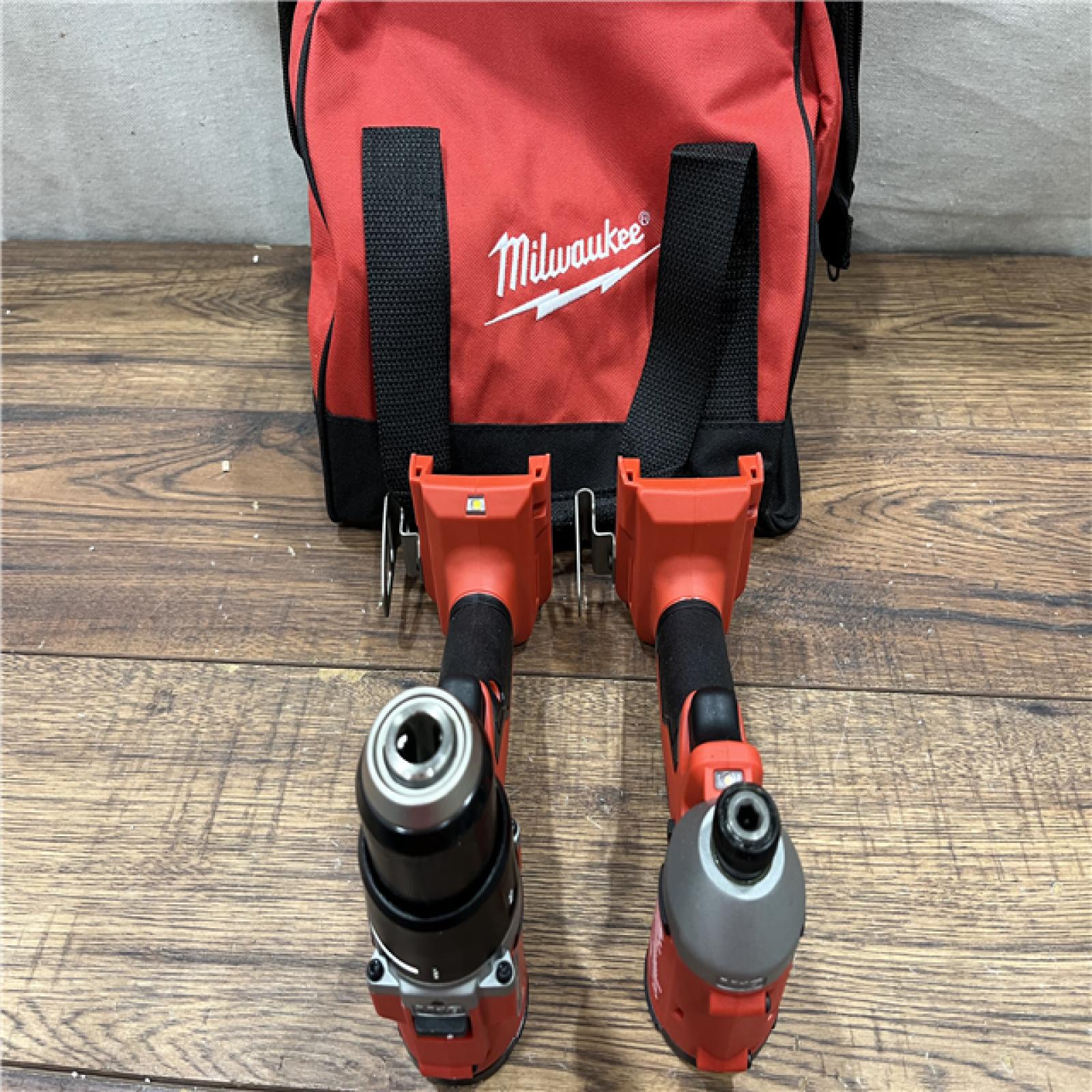AS-IS M18 18V Lithium-Ion Brushless Cordless Compact Drill/Impact Combo Kit (2-Tool) W/(2) 2.0 Ah Batteries, Charger & Bag