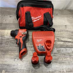 AS-IS Milwaukee 12-Volt Lithium-Ion Brushless Cordless Subcompact Brushless Drill Driver Kit