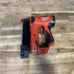 Houston Location AS-IS Milwaukee M12 12-Volt 23-Gauge Lithium-Ion Cordless Pin Nailer (Tool-Only)