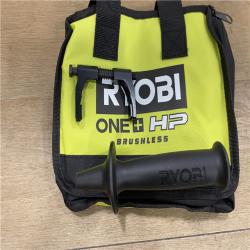 AS-IS RYOBI ONE+ HP 18V Brushless Cordless 1/2 in. Hammer Drill Kit 4.0 Ah HIGH PERFORMANCE Battery  Charger  and Bag