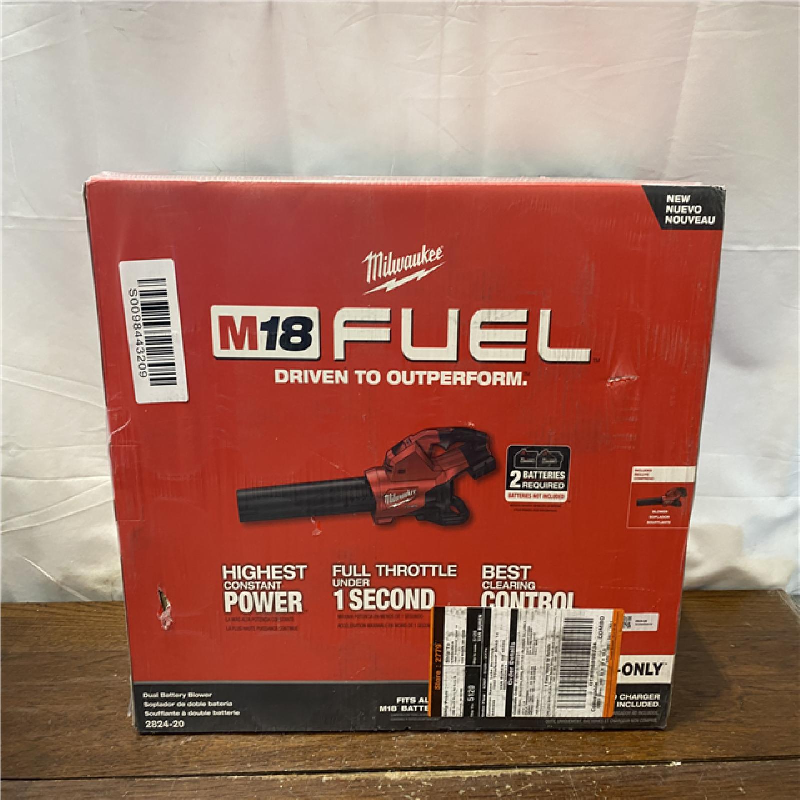 NEW Milwaukee M18 FUEL Dual Battery 145 Mph 600 CFM 18 V Battery Handheld Blower Tool Only