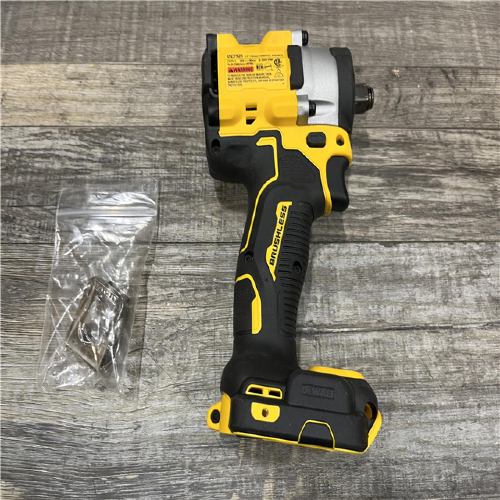 AS-IS DEWALT ATOMIC 20V MAX Cordless Brushless 1/2 in. Variable Speed Impact Wrench (Tool Only)