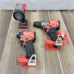 AS-IS Milwaukee M18 FUEL 18V Lithium-Ion Brushless Cordless Combo Kit (5-Tool) with Two 5.0 Ah Batteries, 1 Charger 1 Tool Bag