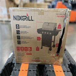 DALLAS LOCATION NEW! - Nexgrill 4-Burner Propane Gas Grill in Black with Stainless Steel Main Lid