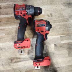 HOUSTON LOCATION - AS-IS Milwaukee FUEL 18V Lithium-Ion Brushless Cordless Hammer Drill and Impact Driver Combo Kit