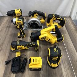 AS-IS DeWalt 20V MAX Cordless Brushed 7 Tool Combo Kit