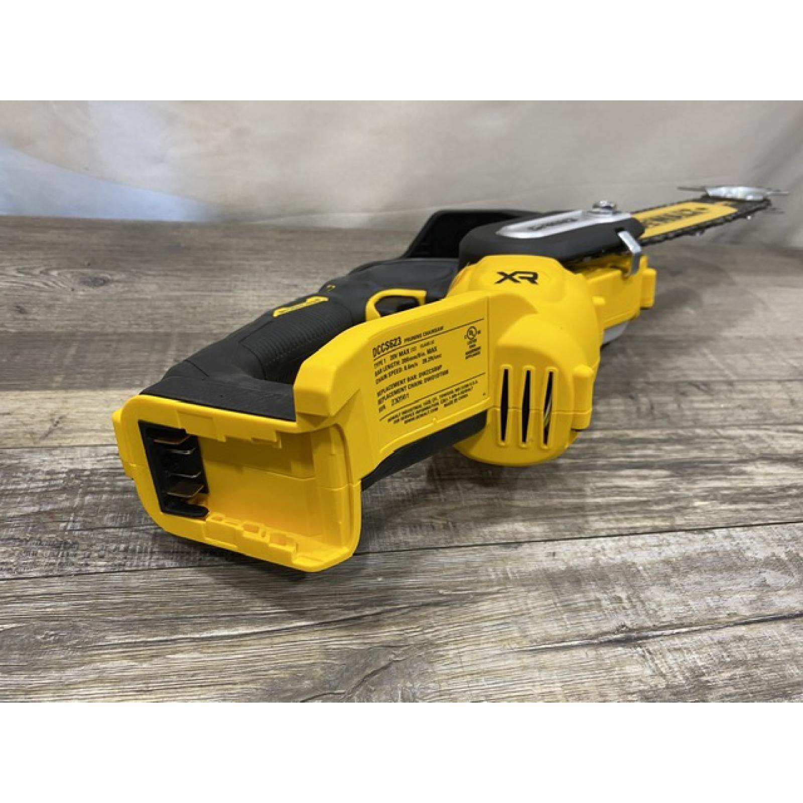 AS-IS DEWALT 20V MAX 8 in. Brushless Cordless Battery Powered Pruning Chainsaw (Tool Only)
