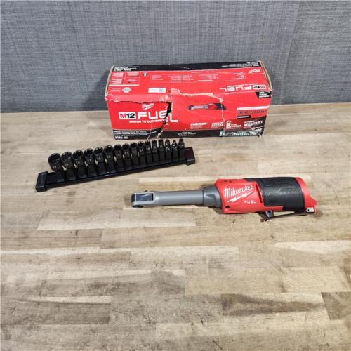 HOUSTON LOCATION - AS-IS M12 FUEL INSIDER 12V Lithium-Ion Brushless Cordless 1/4 in. - 3/8 in. Extended Reach Box Ratchet (Tool-Only)