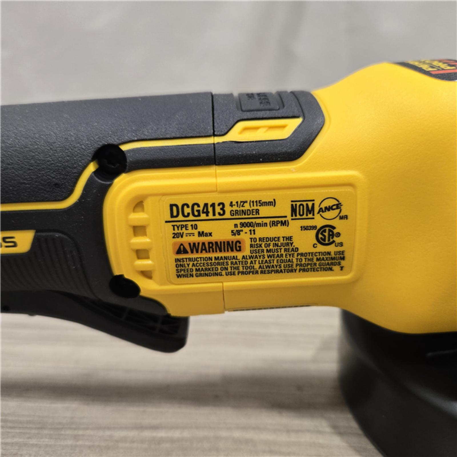 AS-IS DeWalt 20-Volt MAX XR Cordless 4-1/2 in. Small Angle Grinder (Tool-Only)