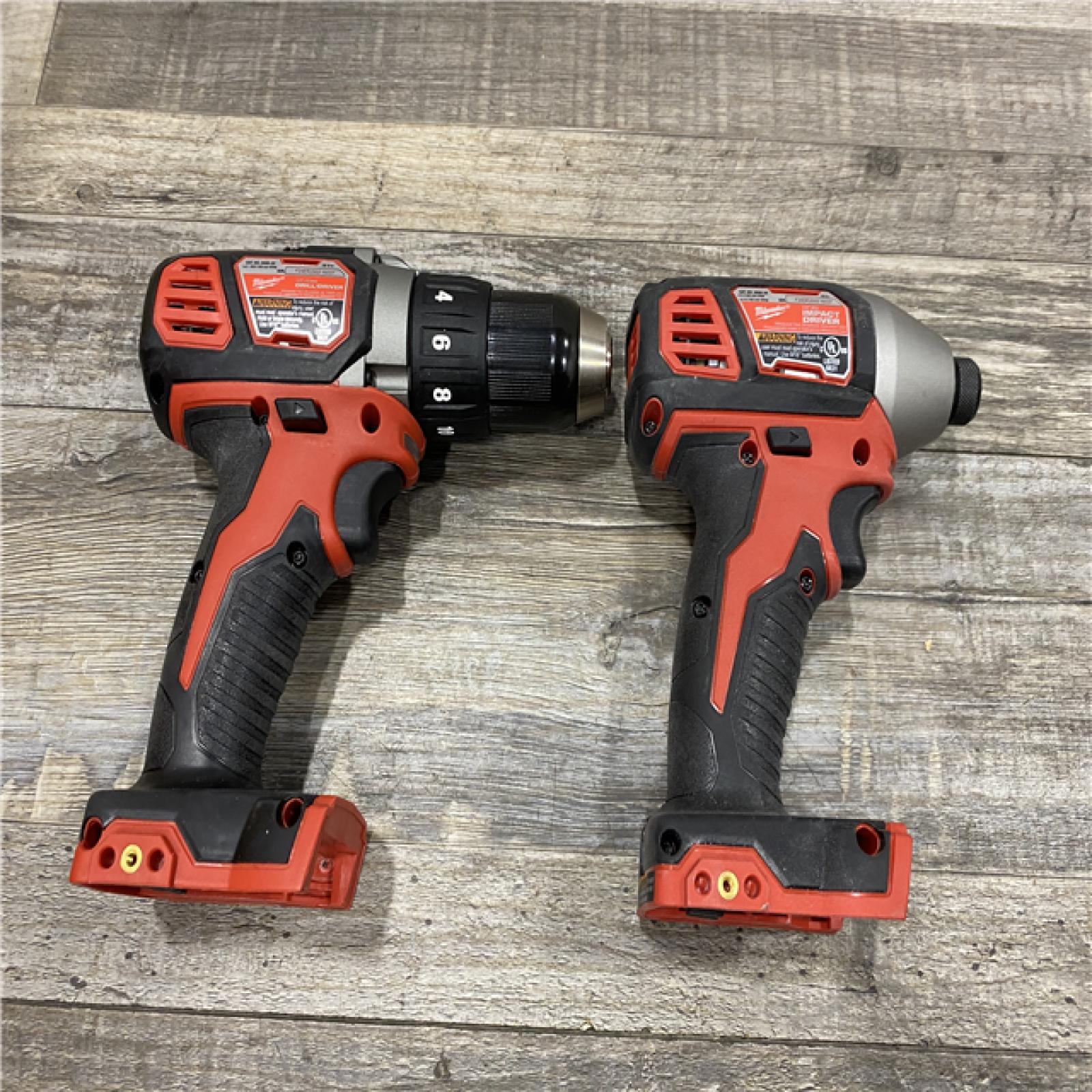 AS-IS Milwaukee 18V Lithium-Ion Cordless Drill Driver/Impact Driver Combo Kit