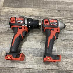 AS-IS Milwaukee 18V Lithium-Ion Cordless Drill Driver/Impact Driver Combo Kit