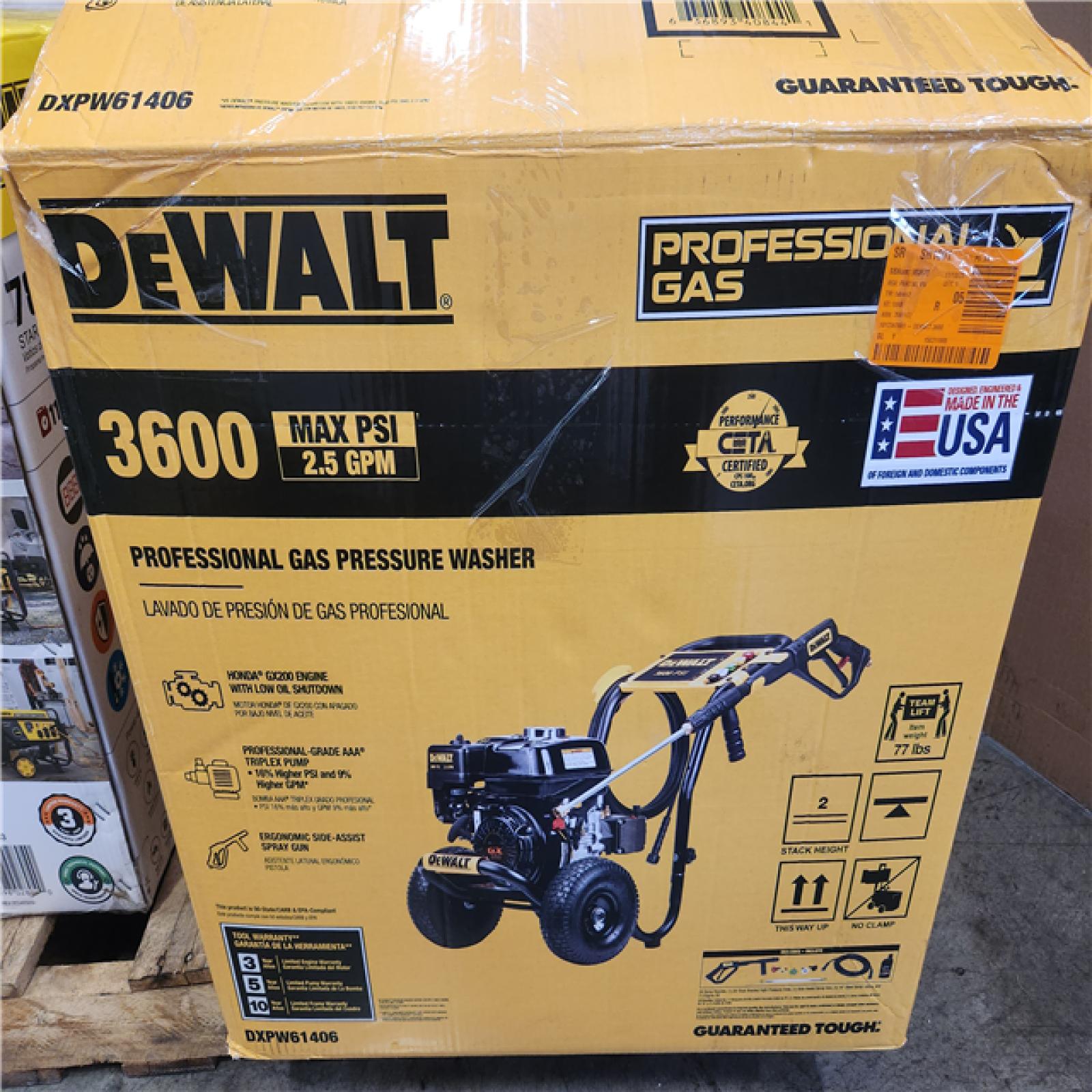 Phoenix NEW DEWALT 3600 PSI 2.5 GPM Cold Water Gas Professional Pressure Washer with HONDA GX200 Engine